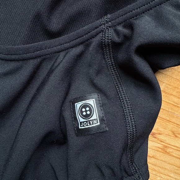 JOLYN Nancy One-Piece Swimsuit Black Size 42 NWT Cross Back Performance Swim - Picture 3 of 7